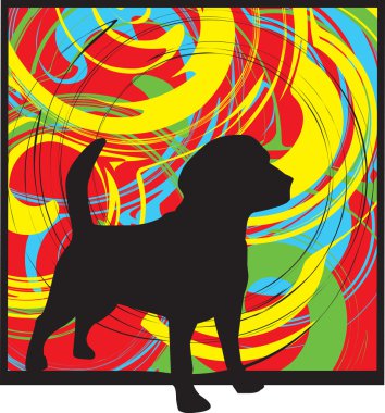 Dog, vector illustration clipart