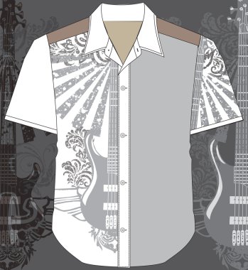 Men shirt. Vector illustration clipart