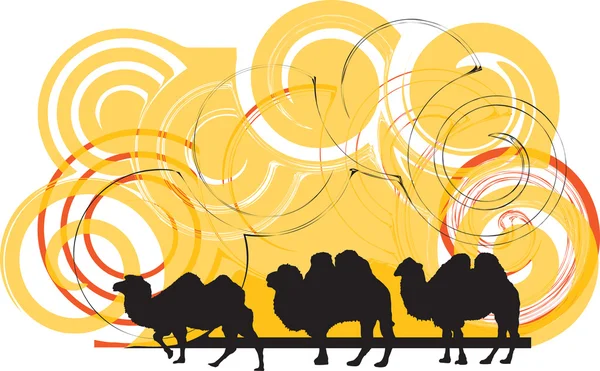 Camel illustratie — Stockvector