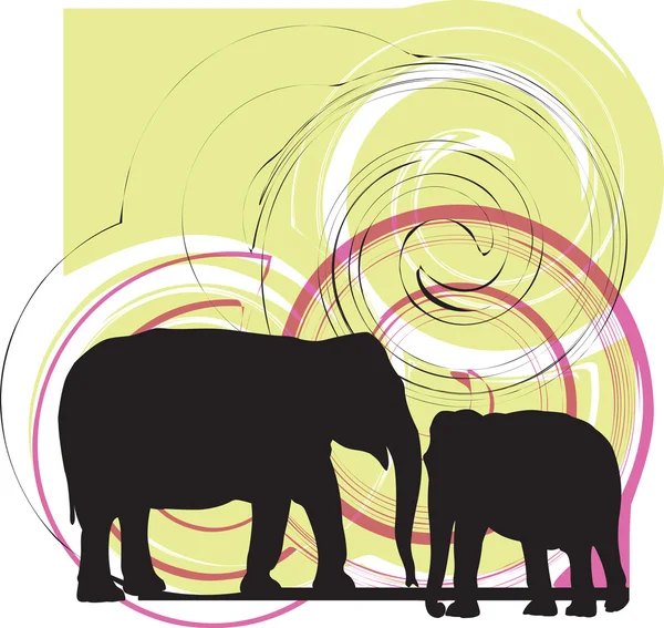 Ilustração do elefante —  Vetores de Stock