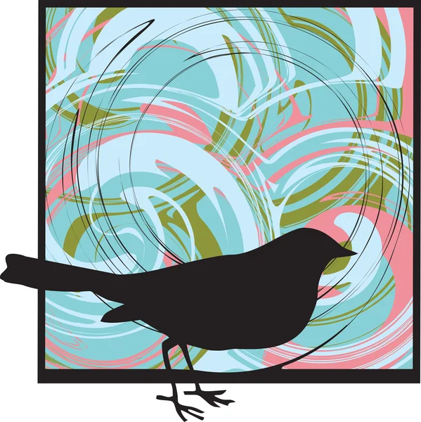 Vogel illustratie — Stockvector