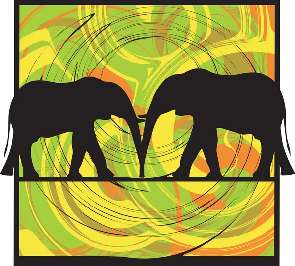 Elefant illüstrasyon — Stok Vektör