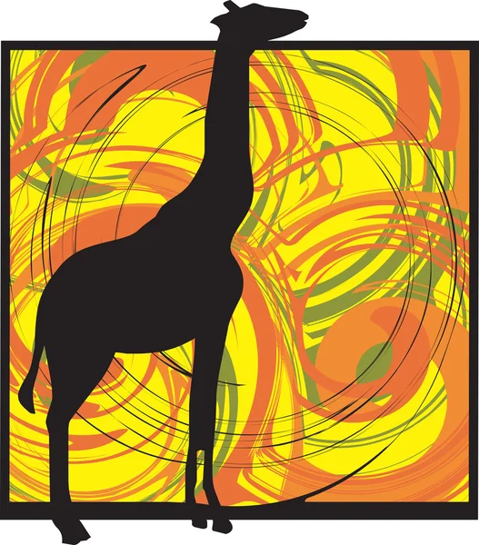 Giraffe vector illustratie — Stockvector