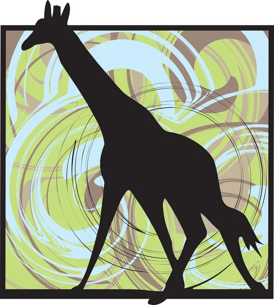 Giraff vektor illustration — Stock vektor