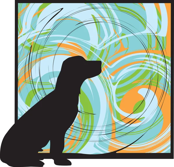 Cão, ilustração vetorial —  Vetores de Stock