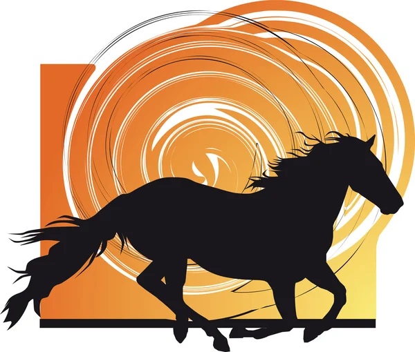 Ilustración de vectores de caballo — Archivo Imágenes Vectoriales