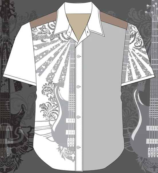 男性のシャツ。ベクトル イラスト — ストックベクタ