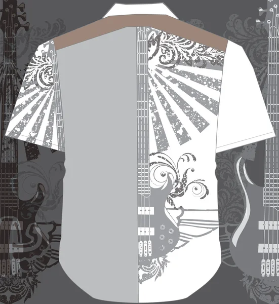 Camicia da uomo. Illustrazione vettoriale — Vettoriale Stock