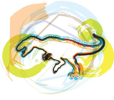 Dinosaur. Vector Illustration clipart