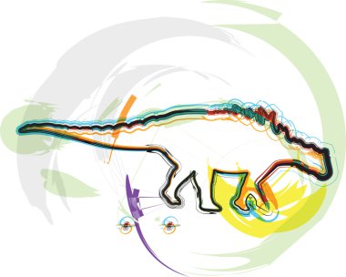 Dinosaur. Vector Illustration clipart