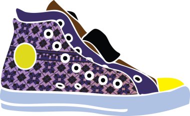 Sport shoes design clipart