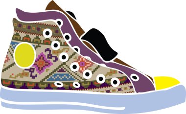 Sport shoes design clipart