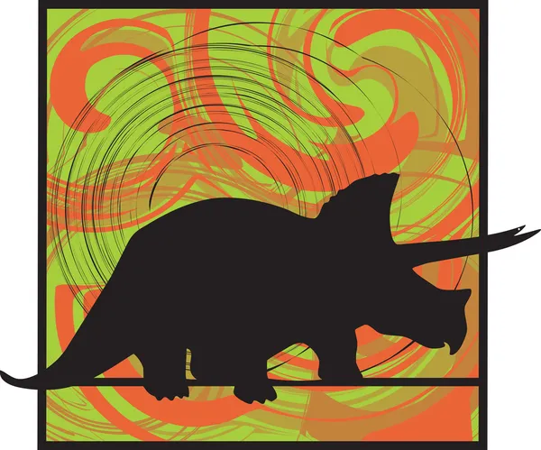Δεινόσαυρος. εικονογράφηση φορέας — Διανυσματικό Αρχείο