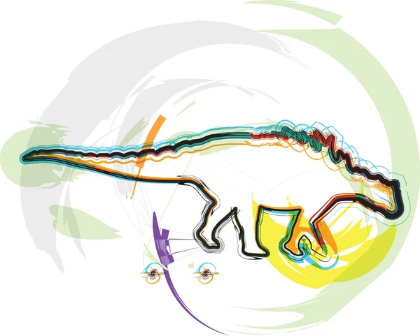 Dinosaurie. vektor illustration — Stock vektor