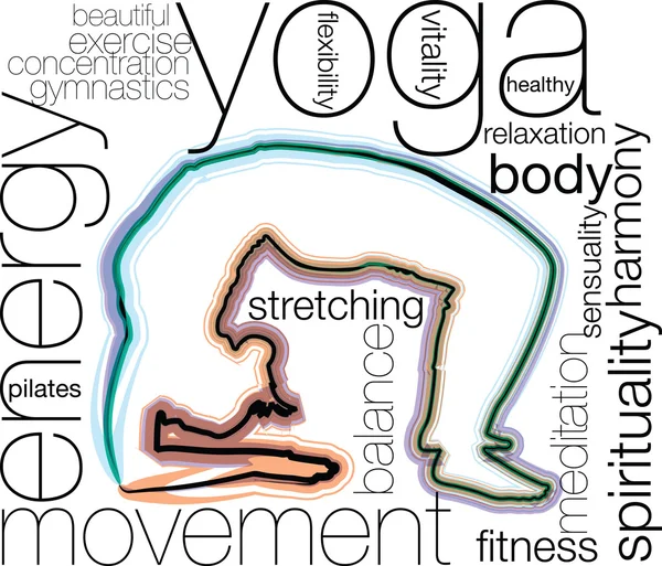 Yoga Illustration — Stock Vector