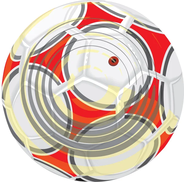Ilustración pelota de fútbol — Vector de stock