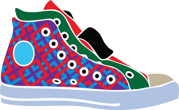 Conception de chaussures de sport — Image vectorielle