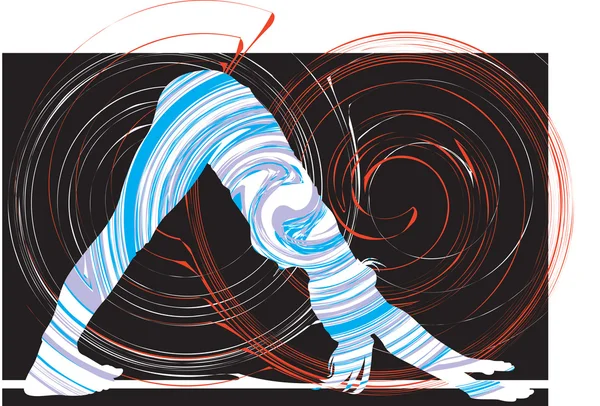Ilustración de yoga — Archivo Imágenes Vectoriales