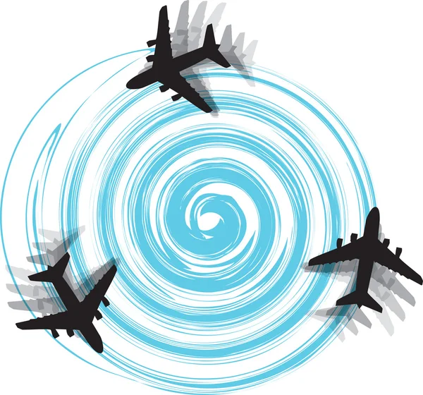 Uçak vektör çizimi — Stok Vektör