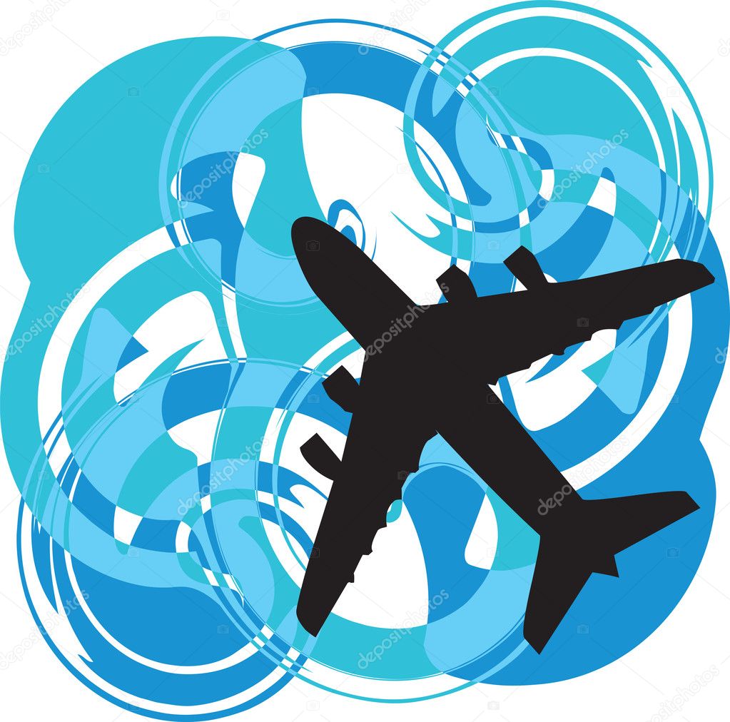 Airplane vector illustration