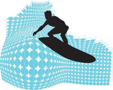 Surf. Vector illustration clipart