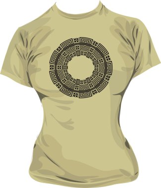 Ancient t-shirt illustration clipart