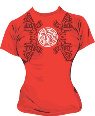 Ancient t-shirt illustration clipart