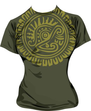 Ancient t-shirt illustration clipart