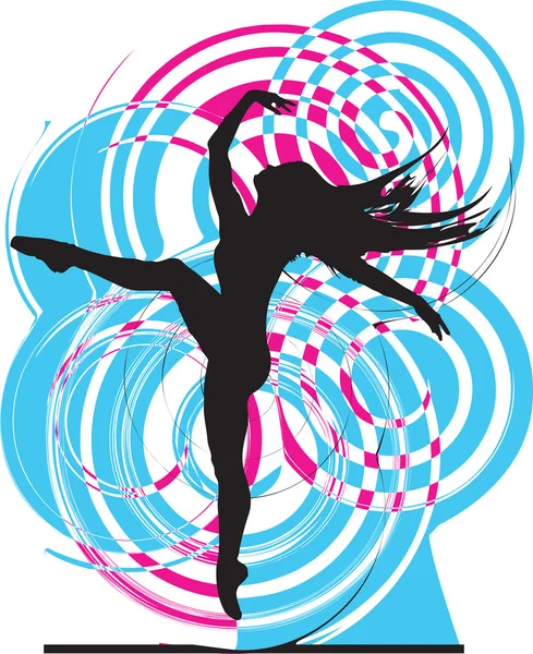 Balletto, Illustrazione vettoriale — Vettoriale Stock