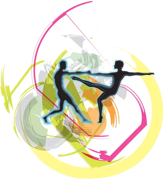 Balet, ilustrasi Vektor - Stok Vektor