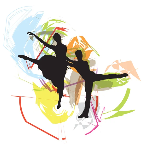 Ballet, ilustração vetorial — Vetor de Stock
