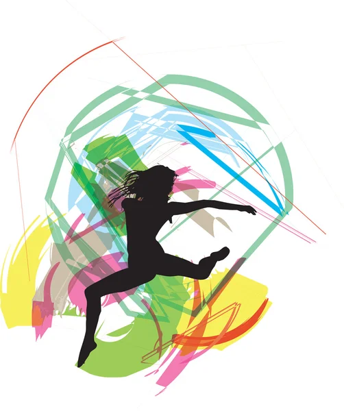 Ballet, vectorillustratie — Stockvector