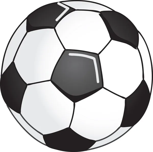 Fotbalový míč ilustrace — Stockový vektor