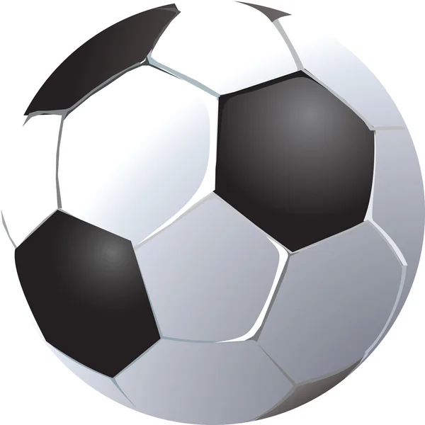 Ilustración pelota de fútbol — Vector de stock