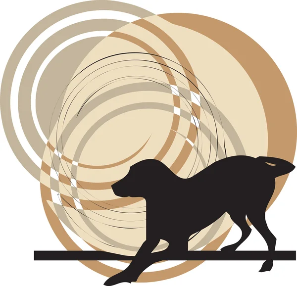 Dog, vector illustration — Stock Vector