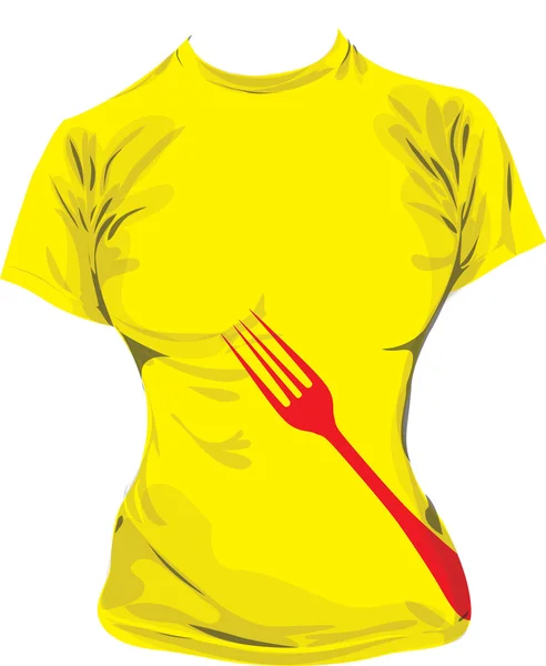 T-shirt illüstrasyon — Stok Vektör