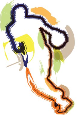 poca ropa negra con una cinta