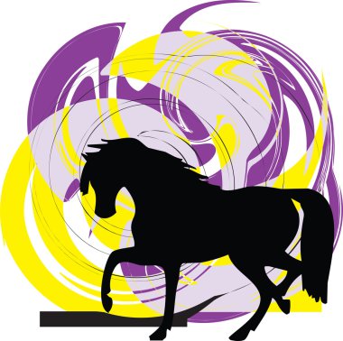 Horse vector illustration clipart