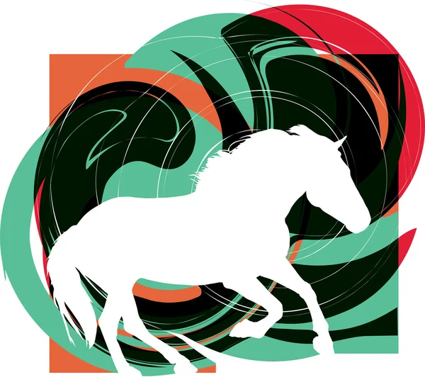 Illustrazione del vettore del cavallo — Vettoriale Stock