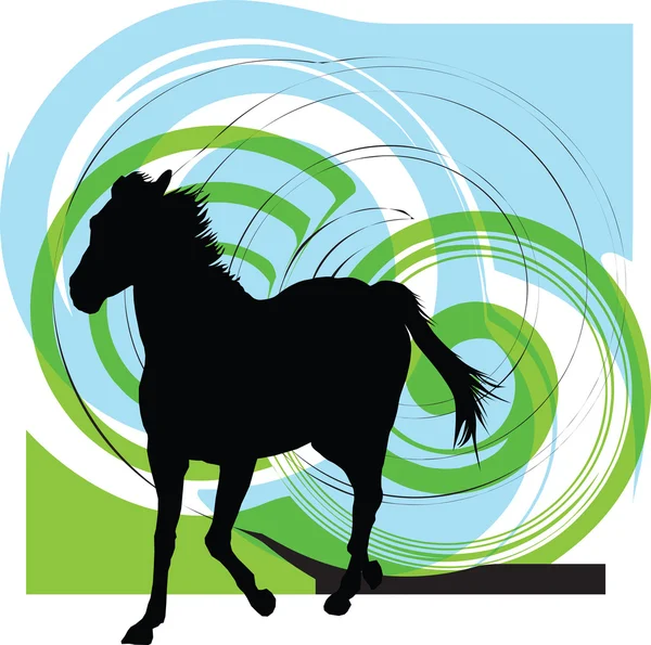 Ilustración de vectores de caballo — Archivo Imágenes Vectoriales