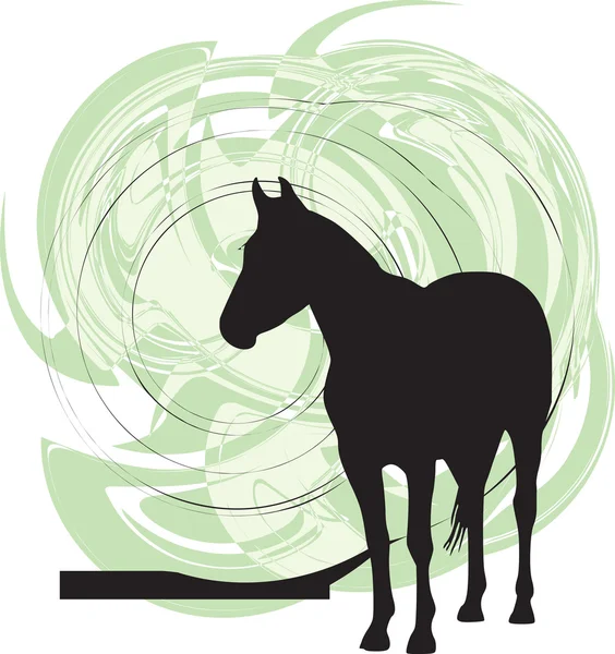 Pferdevektorillustration — Stockvektor
