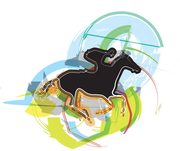 Abstraktní koně siluety. vektorové ilustrace — Stockový vektor