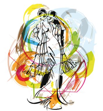 Couple illustration clipart