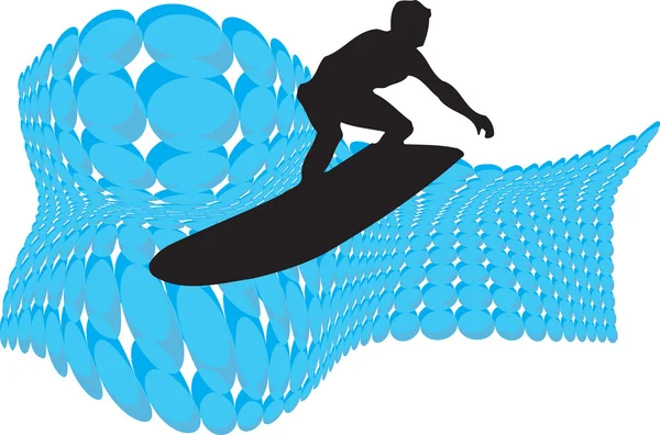Surf. Vector illustration — Stock Vector