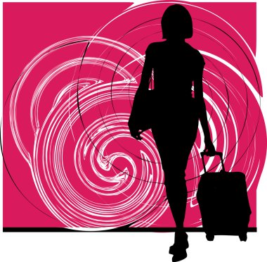 Businesswoman. Vector illustration clipart