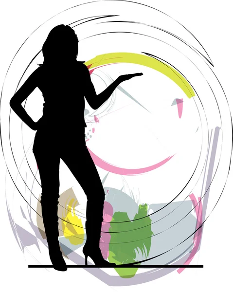 Illustration femme d'affaires — Image vectorielle