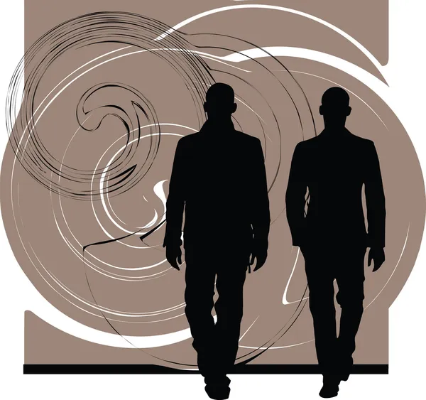 Illustration des hommes d'affaires — Image vectorielle