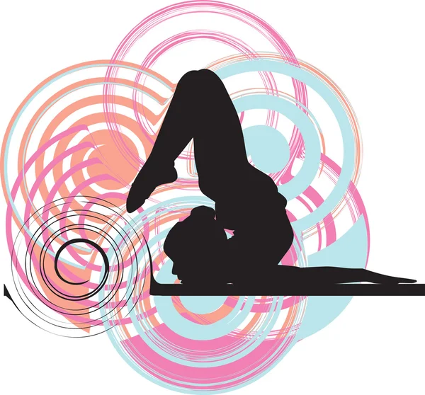 Illustration yoga — Image vectorielle