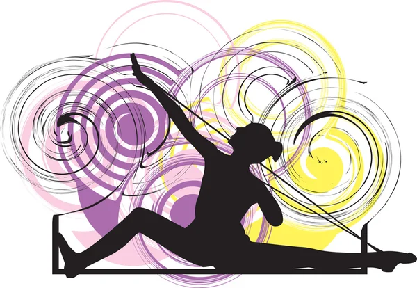 Yoga illustratie — Stockvector