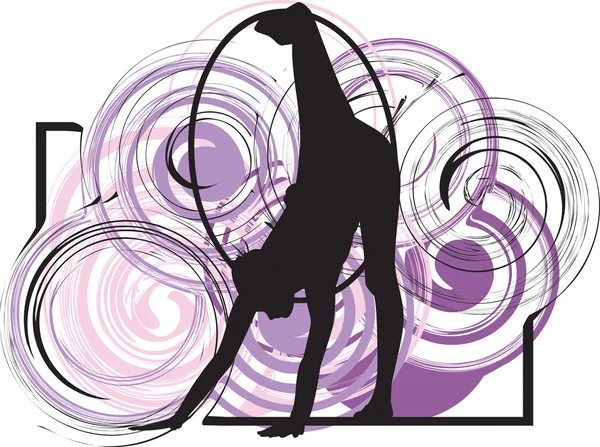 Illustration yoga — Image vectorielle